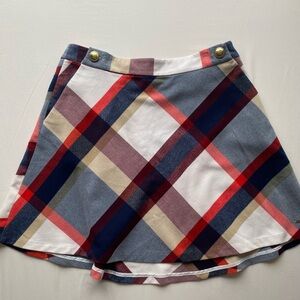 Tommy Hilfiger Plaid A-lign SKIRT in Red, Navy & Cream